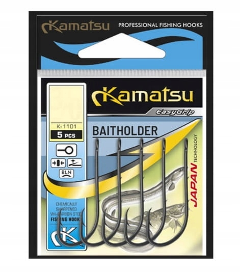 Kamatsu Haczyki Baitholder (K-110) roz. 8 Czarne