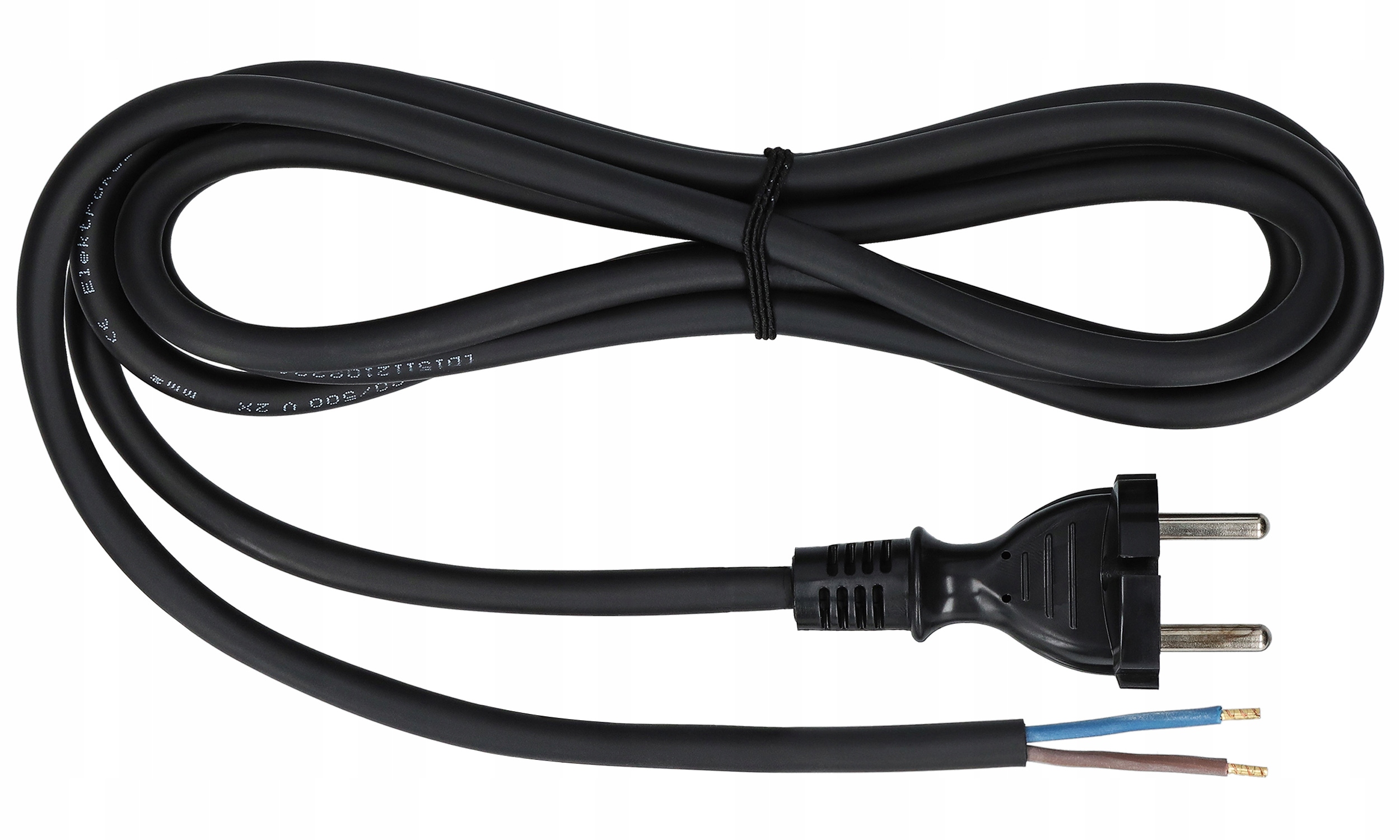 

Kabel Przewód z wtyczką Guma 2x1,5 4m