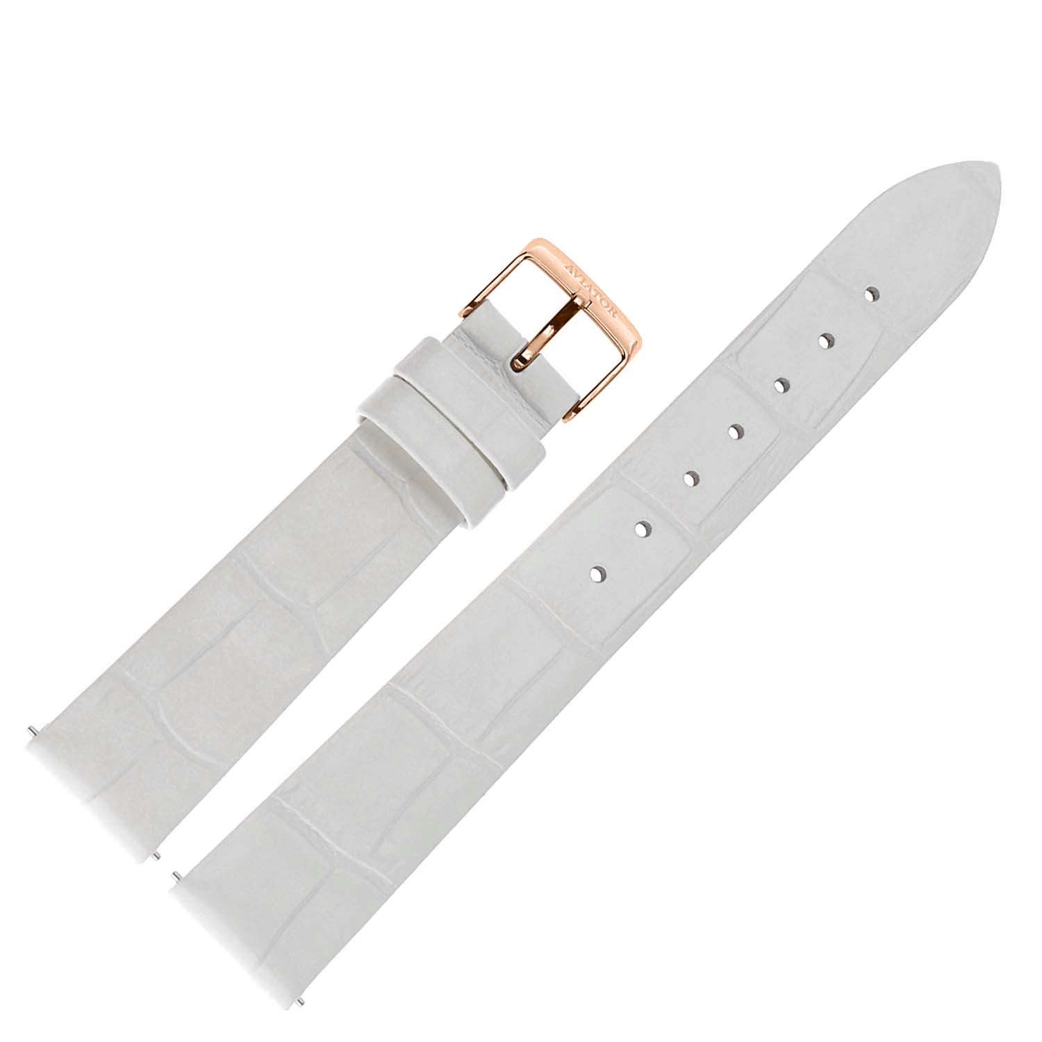 Pásek Ladies Moonflight Kůže (V.1.33.2) 16 mm Bílá růžová barva