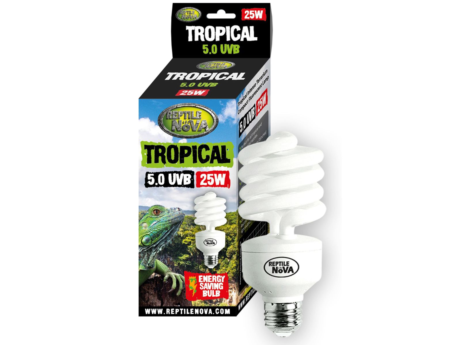 Levně Uvb žárovka Tropical 25W 5.0 Reptile Nova