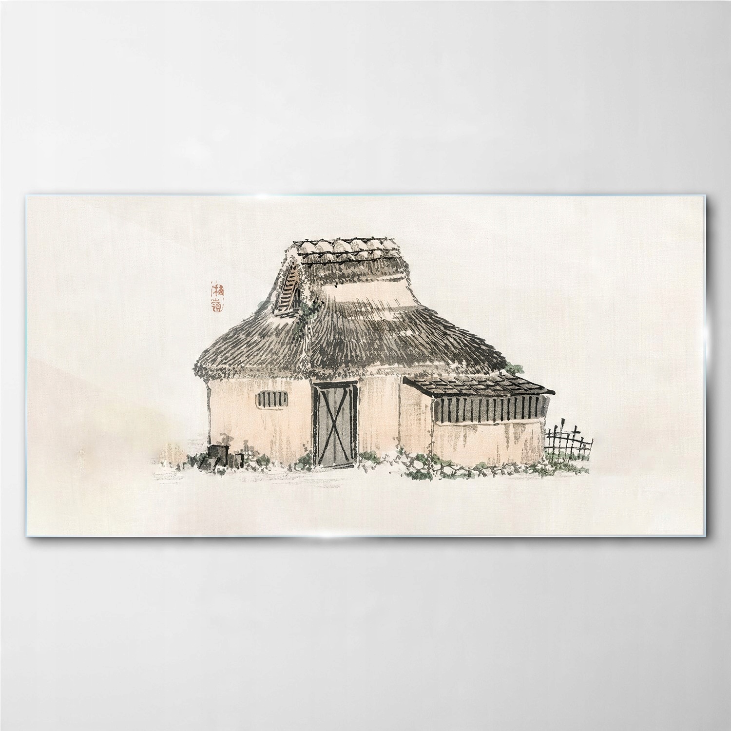 

Foto obraz szklany na ścianę Chata dom 140x70 cm