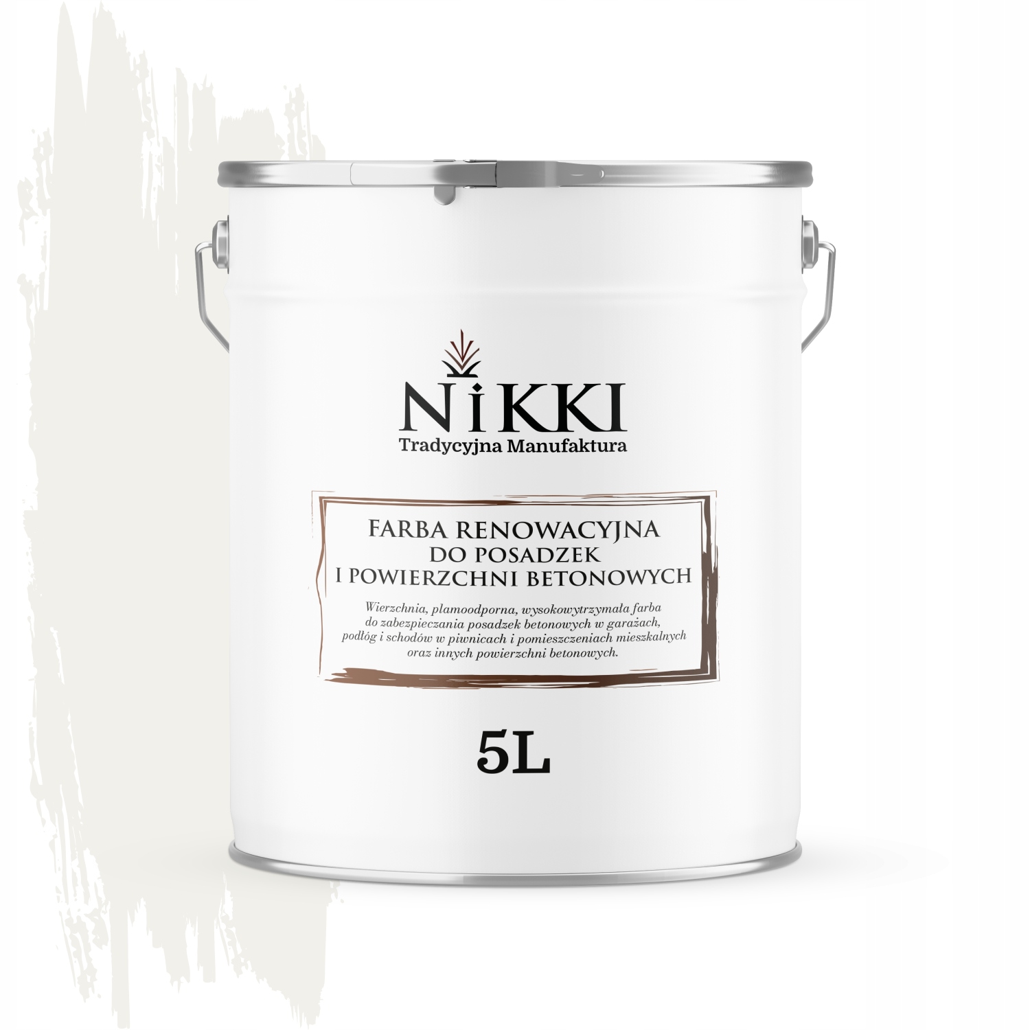 Farba Na Renováciu Betónových Podláh 5 L Biela Cestná RAL9016 Polomatná