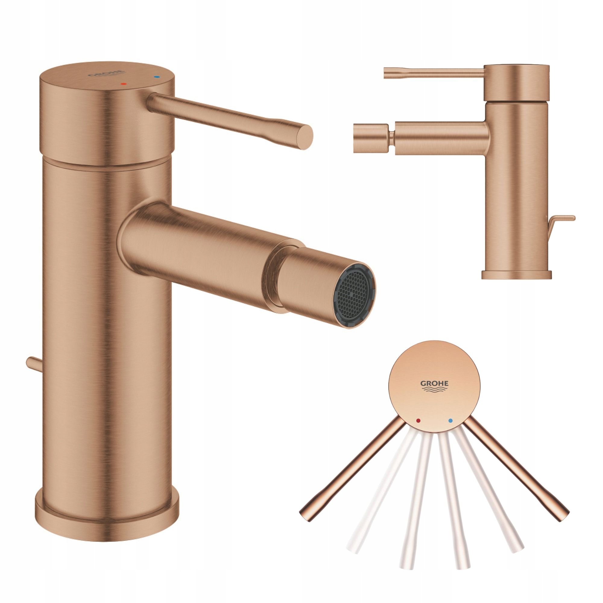Grohe Essence Bateria bidetowa Rozmiar S brushed warm sunset 32935DL1