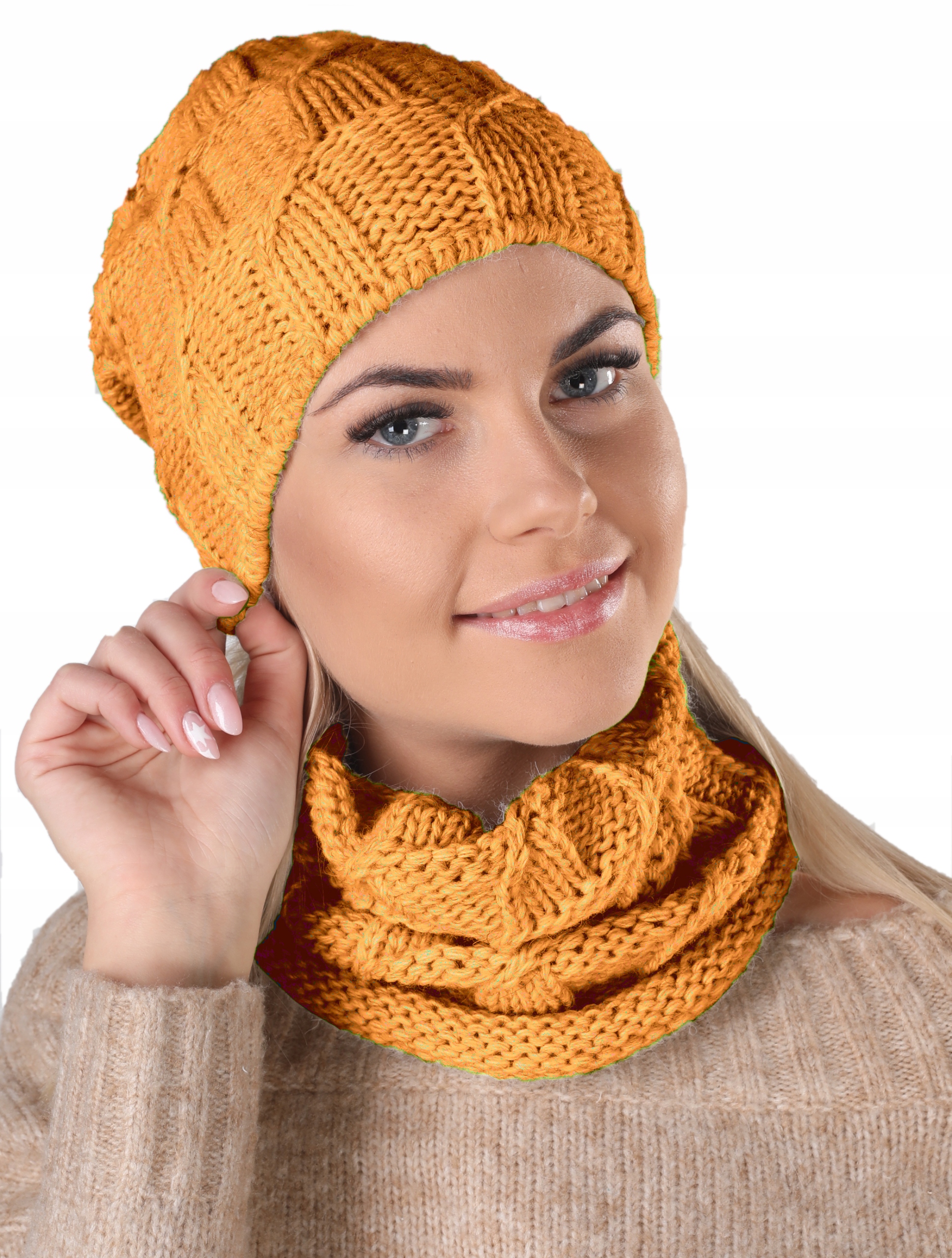 

Mikos Polski komplet czapka komin szalik tunel 686