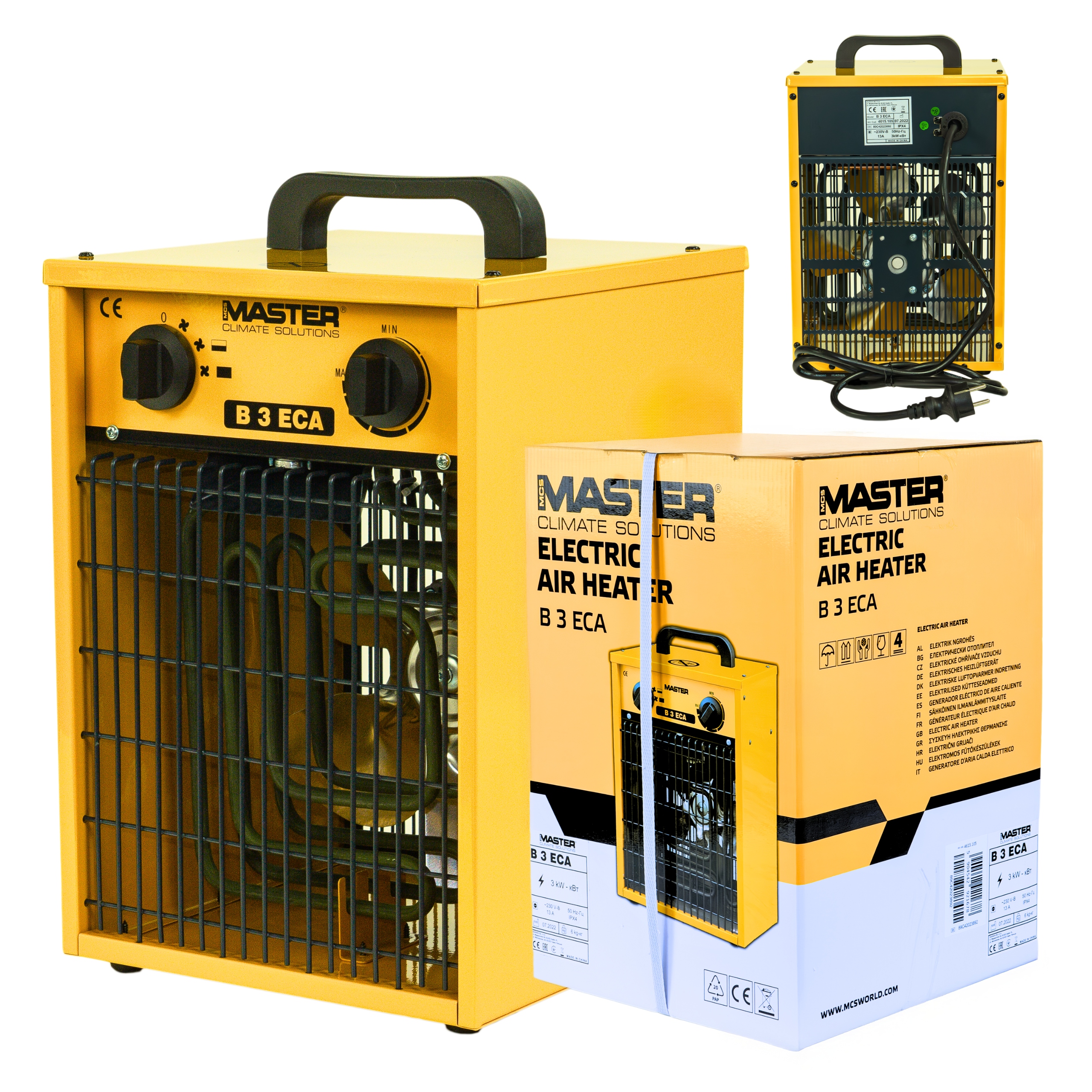 Elektrický ohrievač Master B 3 Eca Fúkač Ohrievač Termostat 3 kW