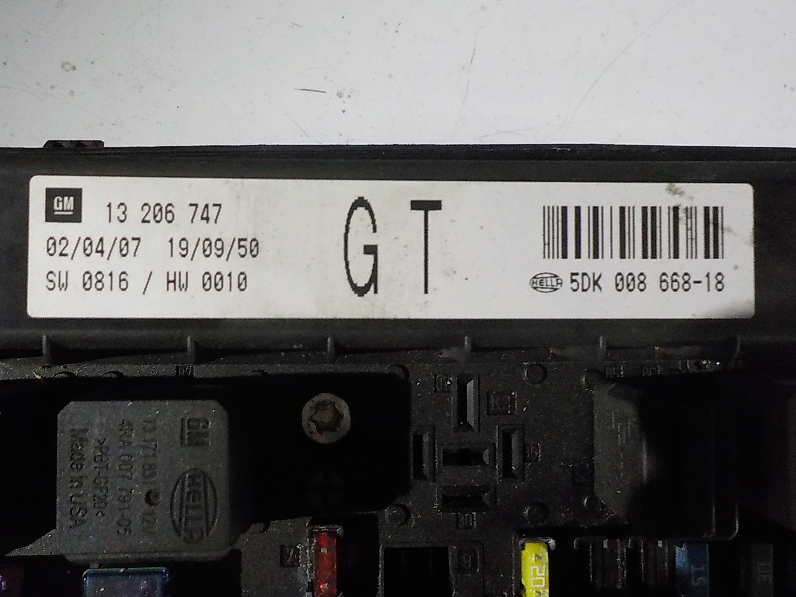 OPEL ASTRA H Module BSI UCH 13206747 GT OPEL