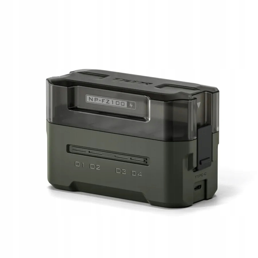 Kompaktowa ładowarka Tilta TBC-FZ100-GN na 4 baterie NP-FZ100
