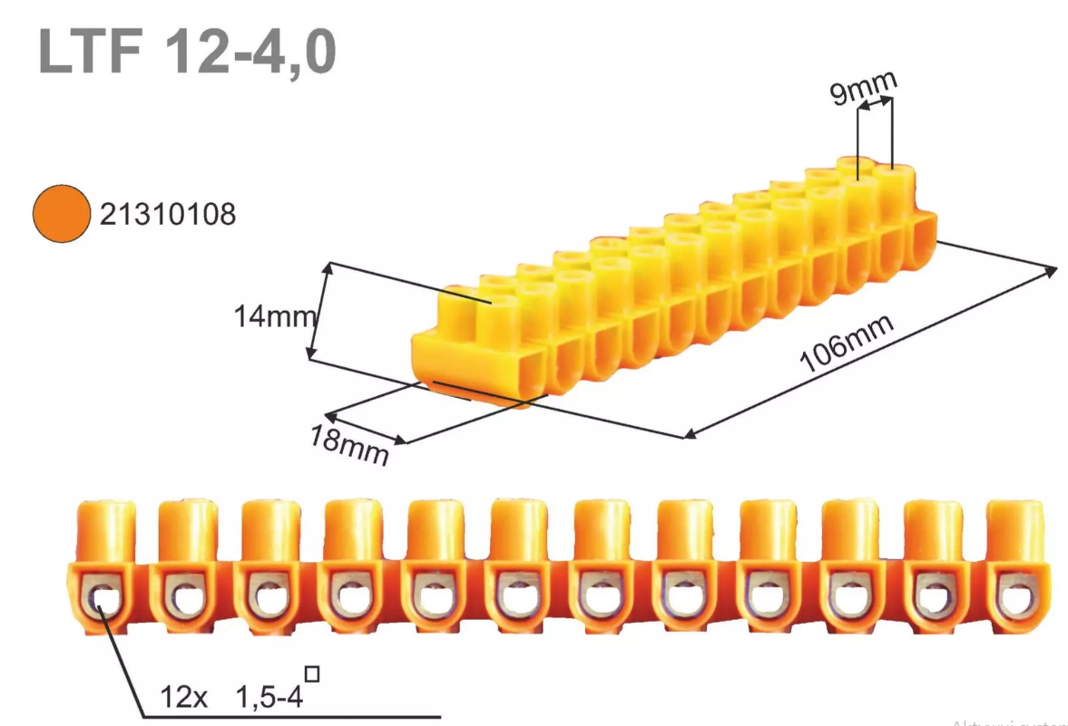 

Listwa zaciskowa Simet 12x4,0