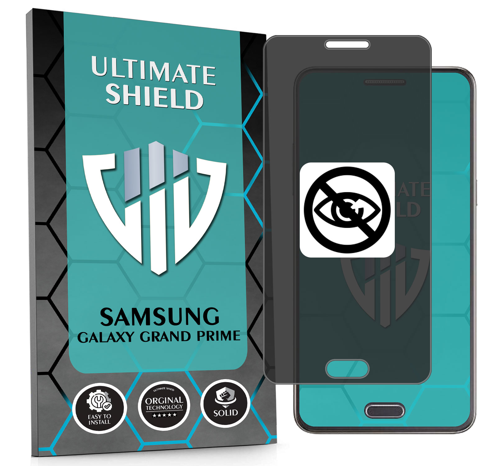 Sklo Private Anti-spy 5D Pro Samsung Grand Prime Hydrogelové