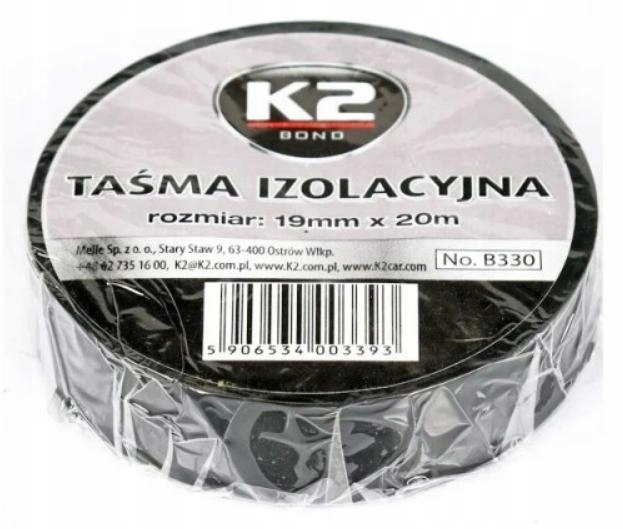 

K2 Taśma Izolacyjna Czarna 19MM/20M