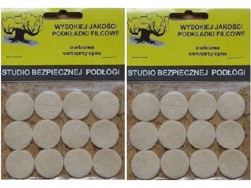 

Podkładki Filcowe Pod Meble Fi 22mm Beżowe Filc