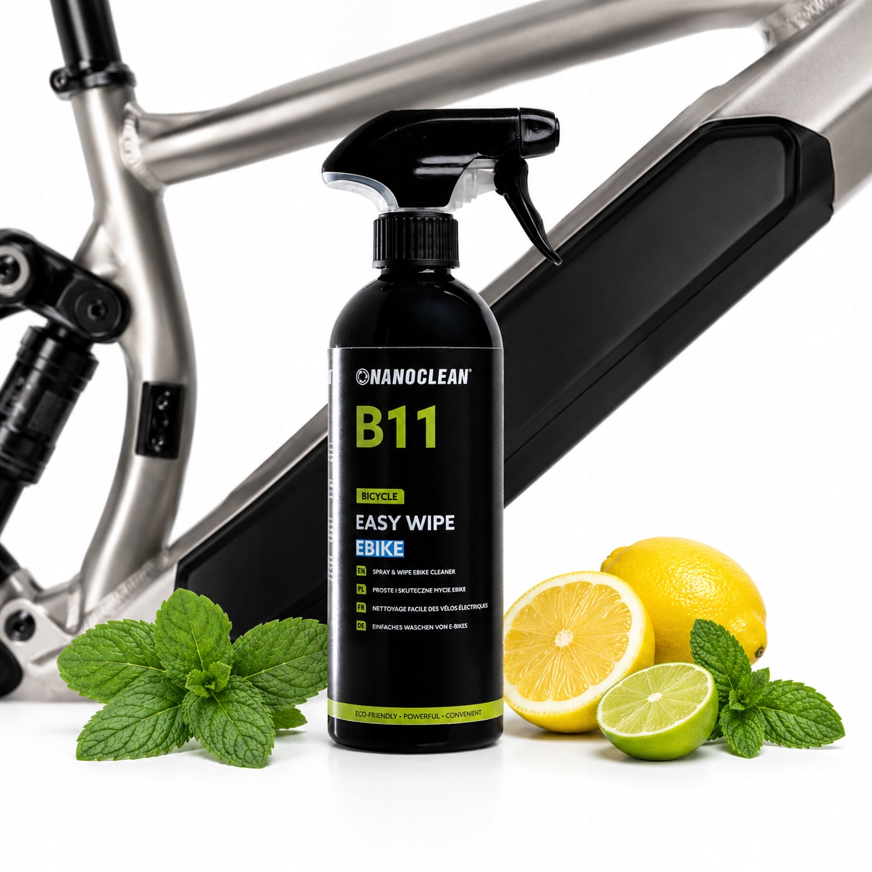 Płyn do mycia roweru zwykłego i elektrycznego Spray Nanoclean B11 Bio