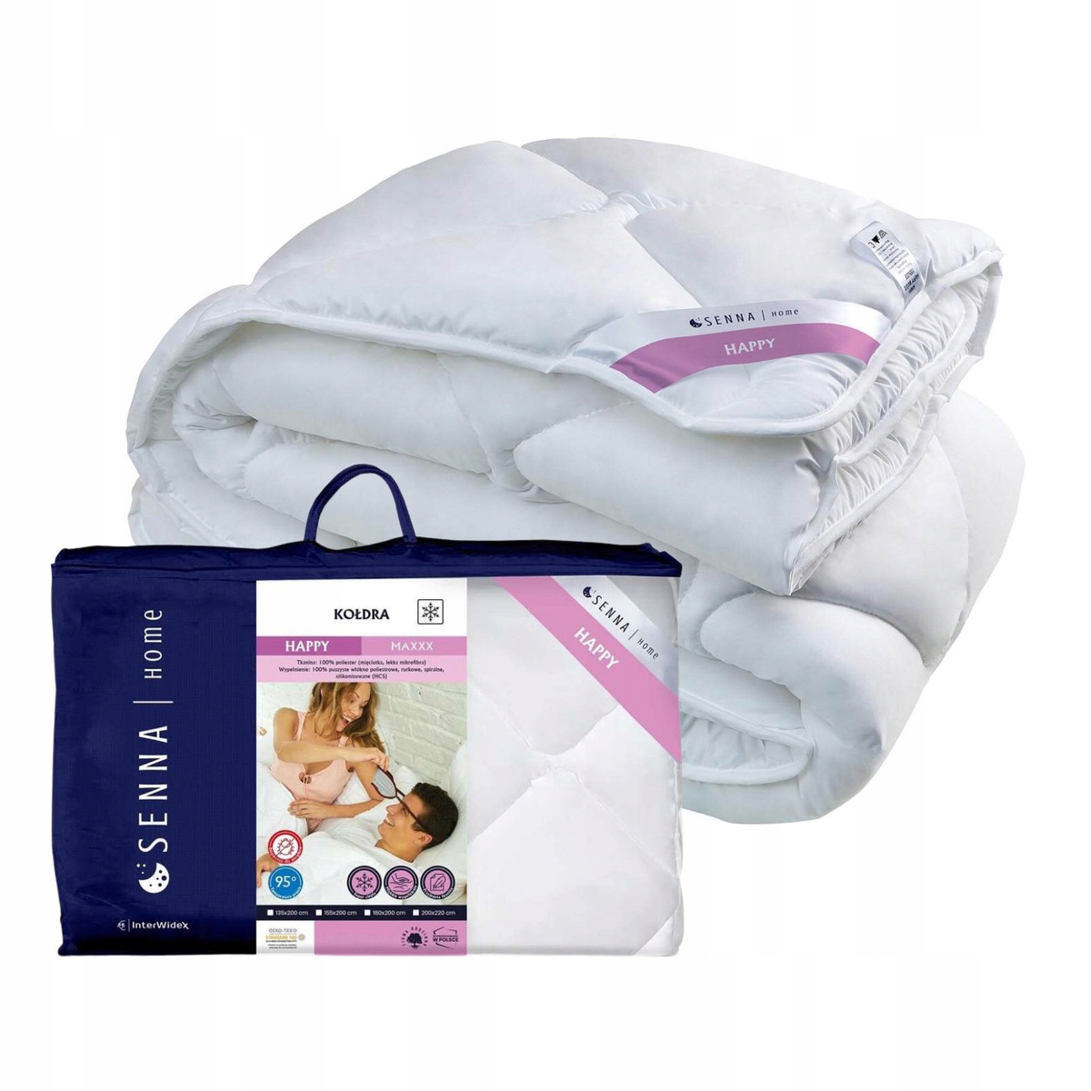 Přikrývka 135x200 Happy Maxxx Zimní Mikrovlákno Bílá