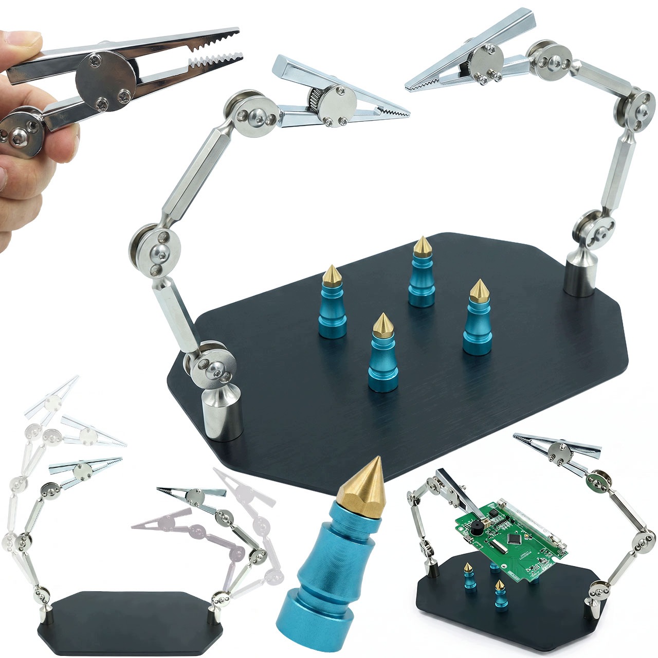 Podstavec Pomocná Ruka Třetí Ruka Pro Pájení Desek Pcb Elektroniky