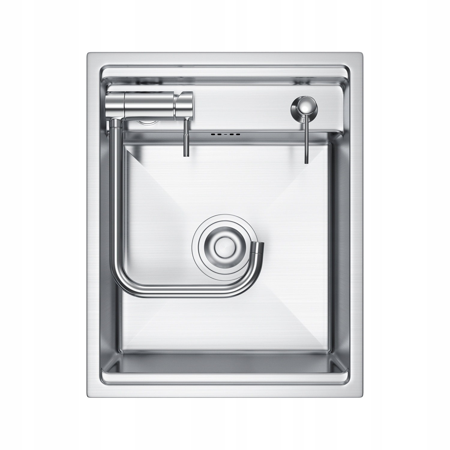 Nerezový drez Inox 40×50 s funkciou skrytia batérie