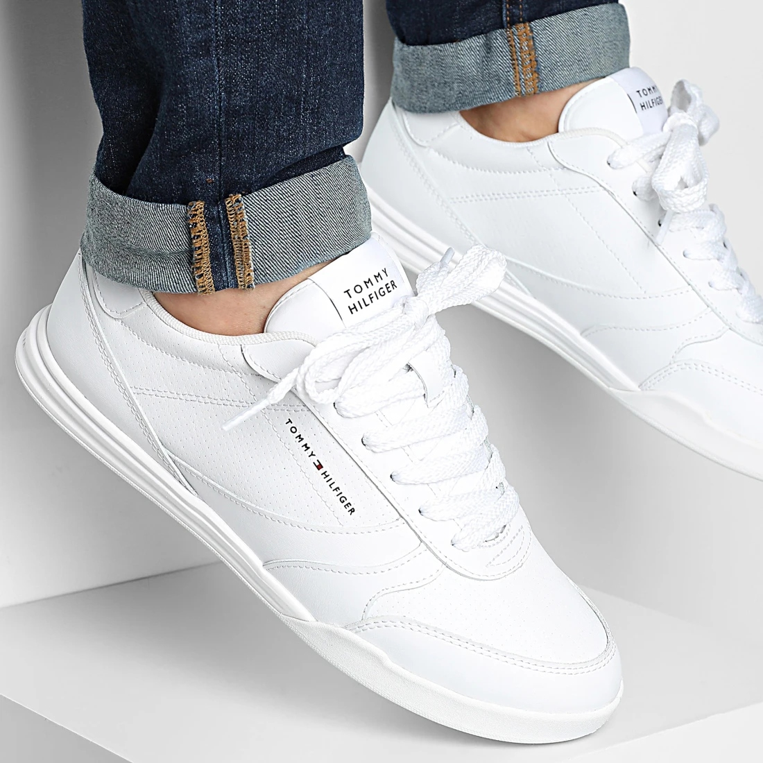 Tommy Hilfiger LoPro Tenisky Bílé Sportovní Kožené 2026 44