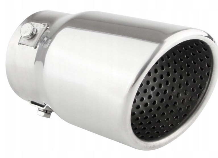 KOŃCÓWKA NAKŁADKA NA TŁUMIK STAL NIERDZEW. CHROM