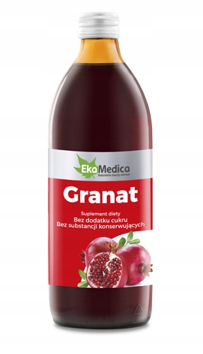 

Sok z granatu EkaMedica 100% Granat 500 ml