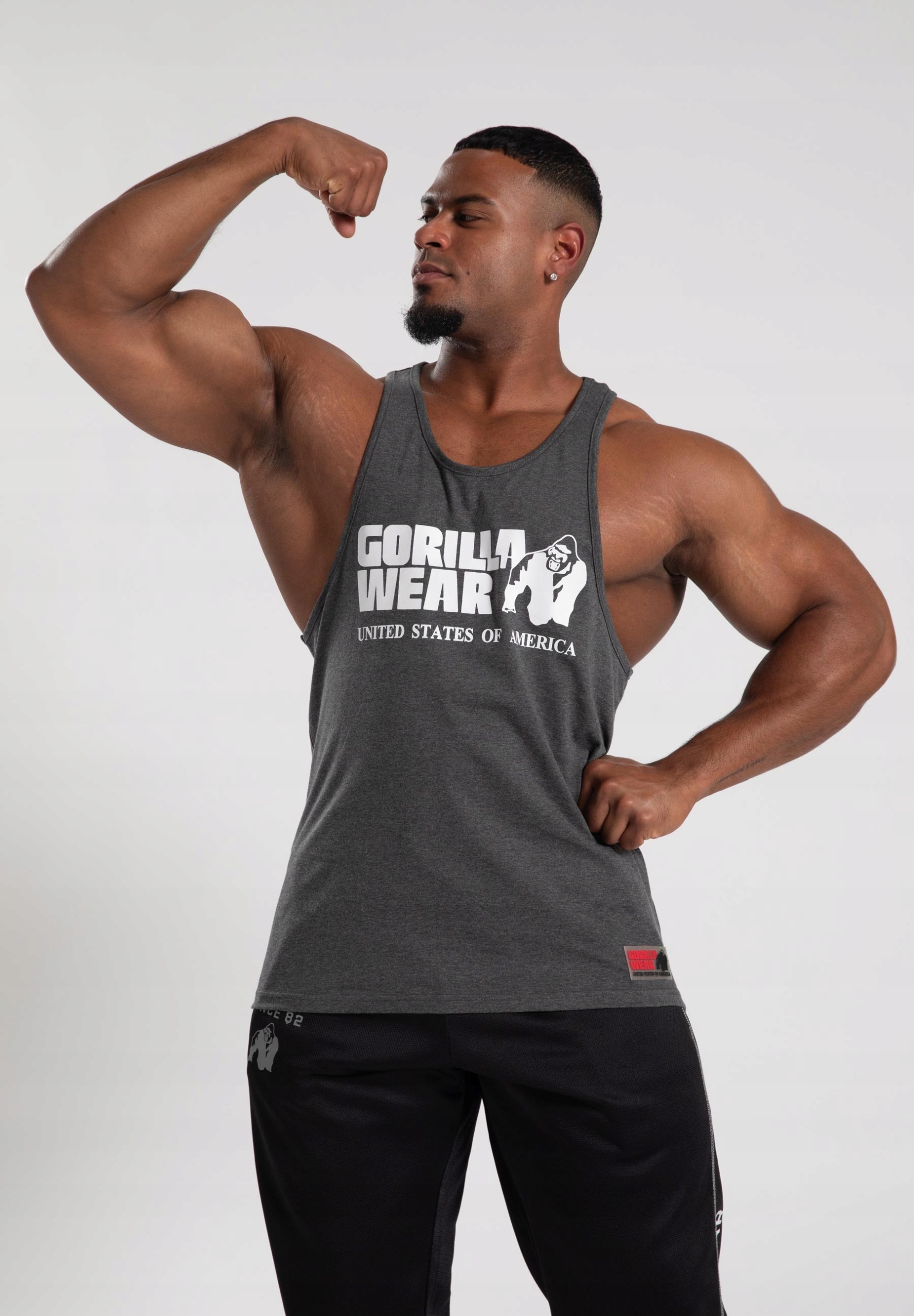 Tank top treningowy na siłownie sportowy męski Classic Gorilla Wear S Płeć mężczyzna