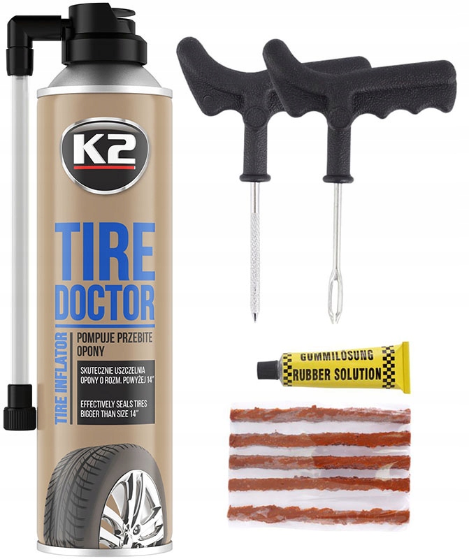 

K2 Tire Doktor 500ML Zestaw Naprawczy Do Opon