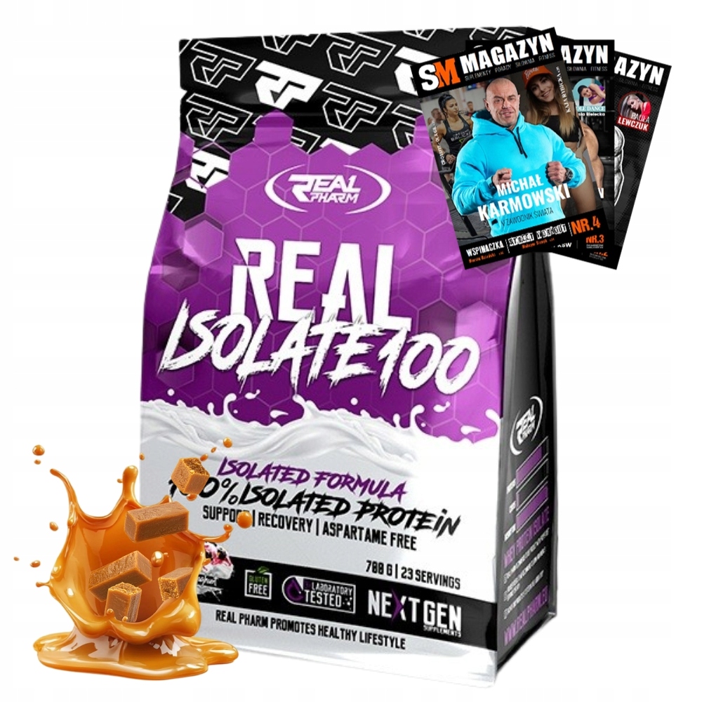 Real Pharm Real Isolate 1800 g Aminokyseliny Bílkoviny Doplněk Stravy Na Svalovou Hmotu