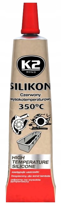 

K2 Silikon Czerwony Wysokotemperaturowy 21G