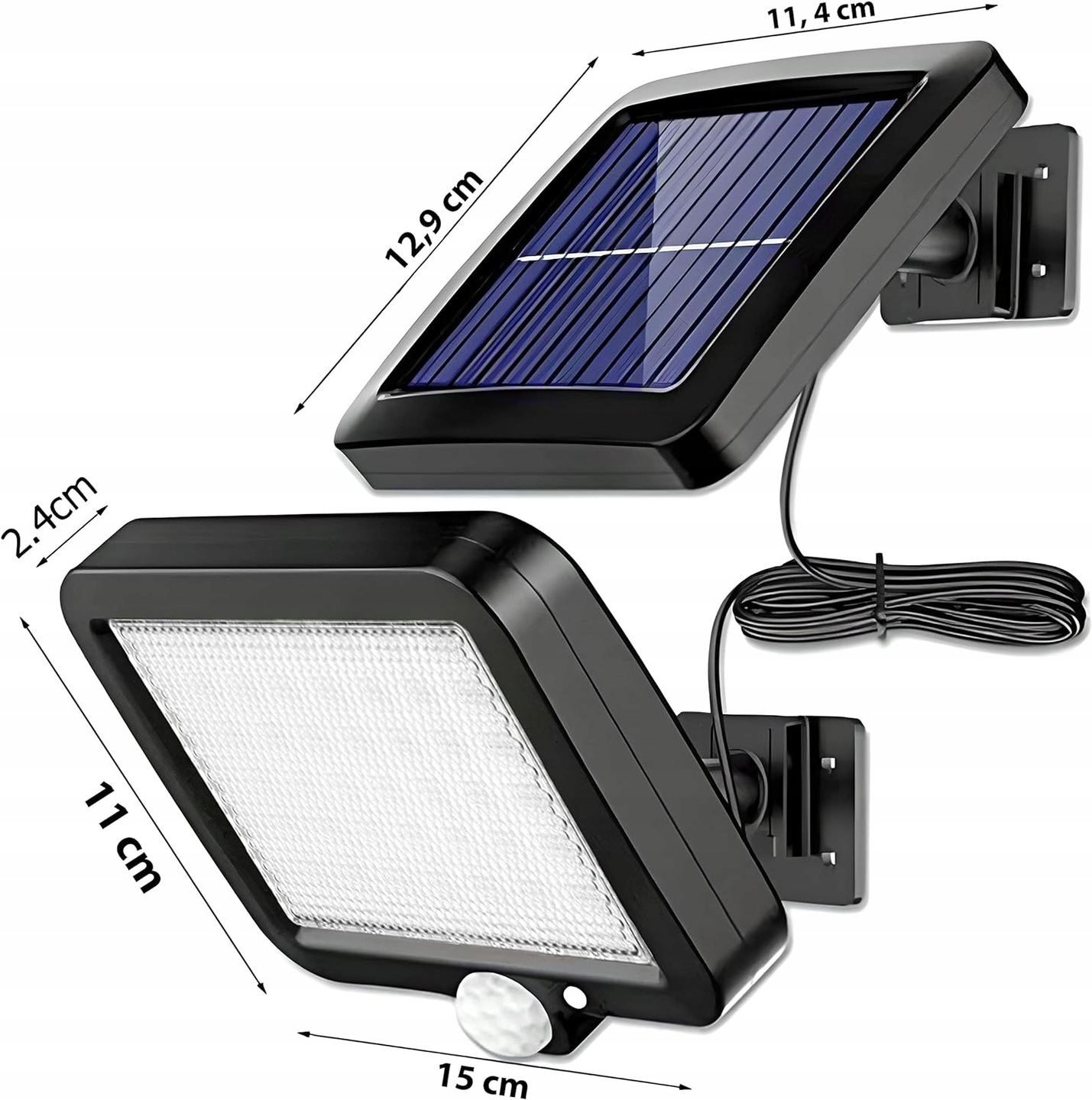 HALOGEN LAMPA LED SOLARNA PANEL Z CZUJNIKIEM RUCHU Marka Bass Polska