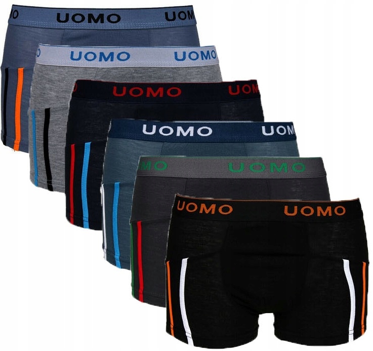 

6x Bokserki Męskie Bawełniane Uomo L