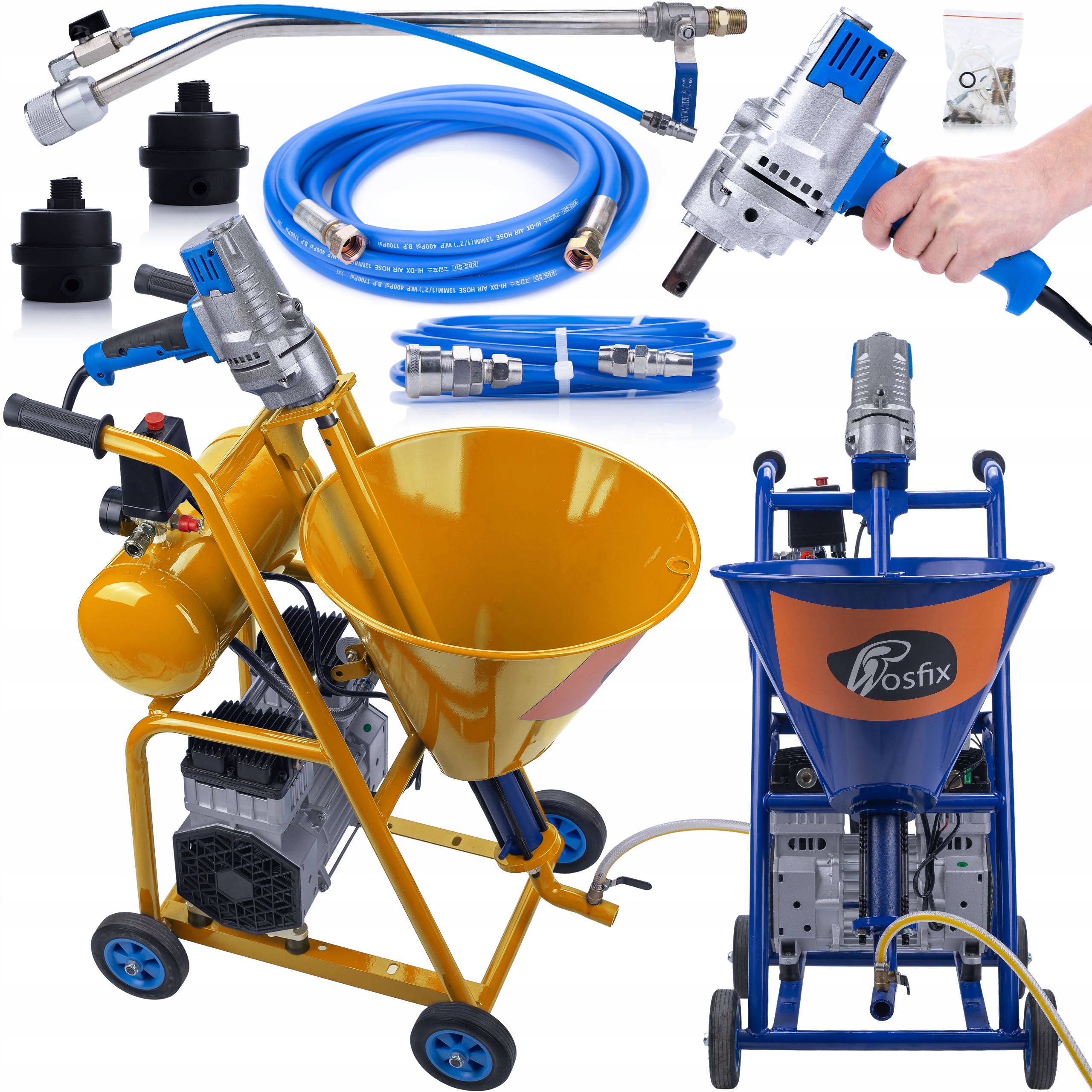 Agregat Tynkarski Szpachlarski Do Membrany Tynku Poliuretanu 4100W 15L/MIN