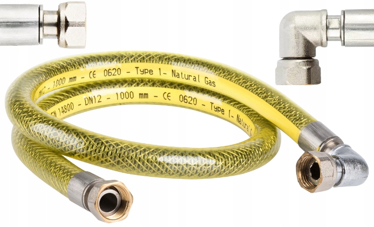 

Wąż Do Gazu Elastyczny Przewód Gazowy Kątowy 100cm