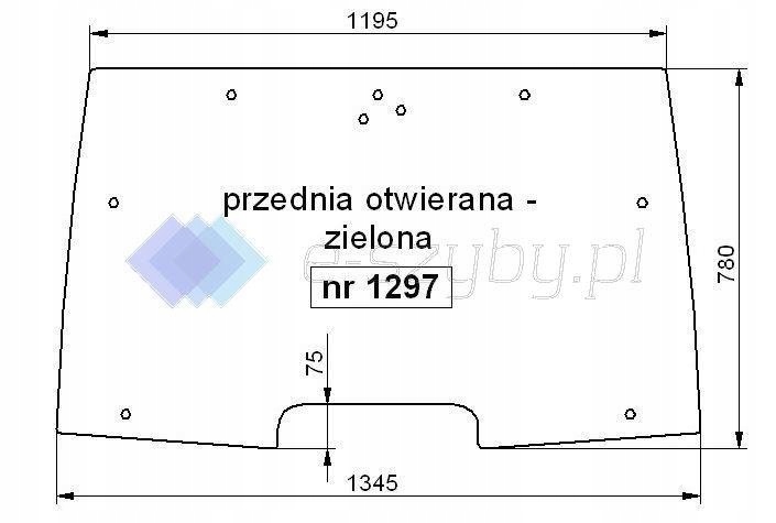 sklo Case MX CX 50 60 70 80 90 100 přední