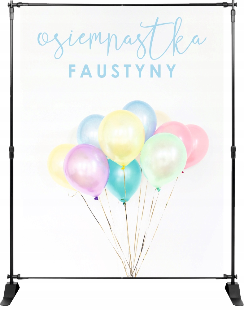 TŁO ścianka FOTO osiemnastkowa PERSONALIZOWANA