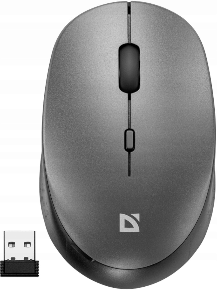 MYSZ DEFENDER AURIS MB-027 RF SILENT SZARA OPTICAL — 13