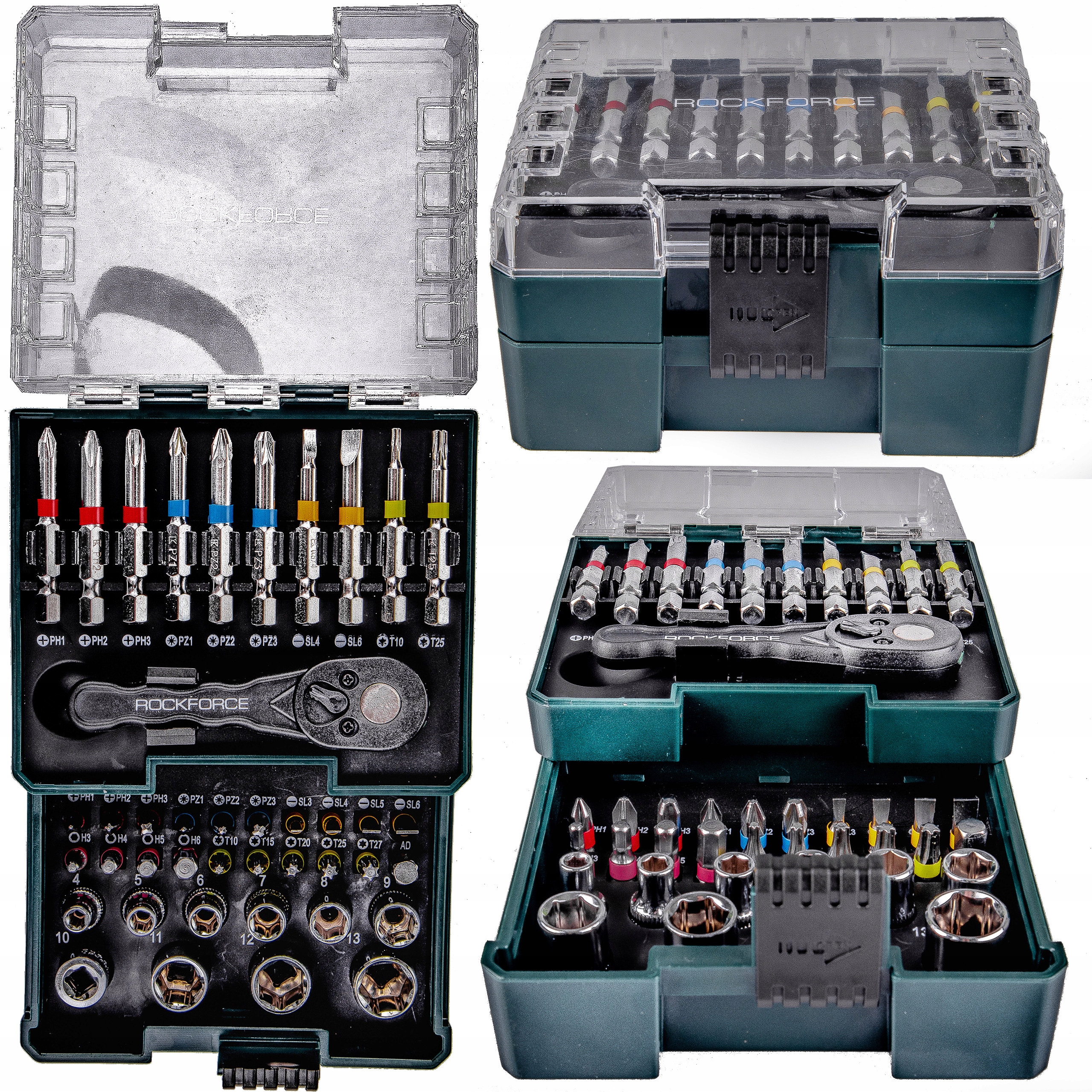 

Zestaw Narzędzi Bity Grzechotka Nasadki 41 El