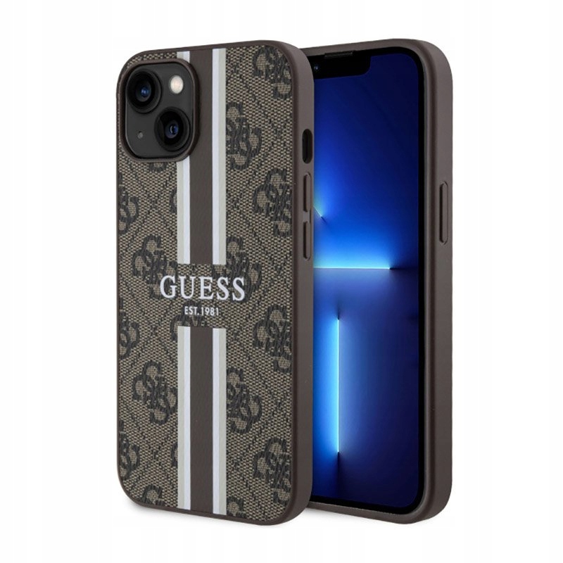 Guess MagSafe – Pouzdro pro iPhone 14 (hnědé)