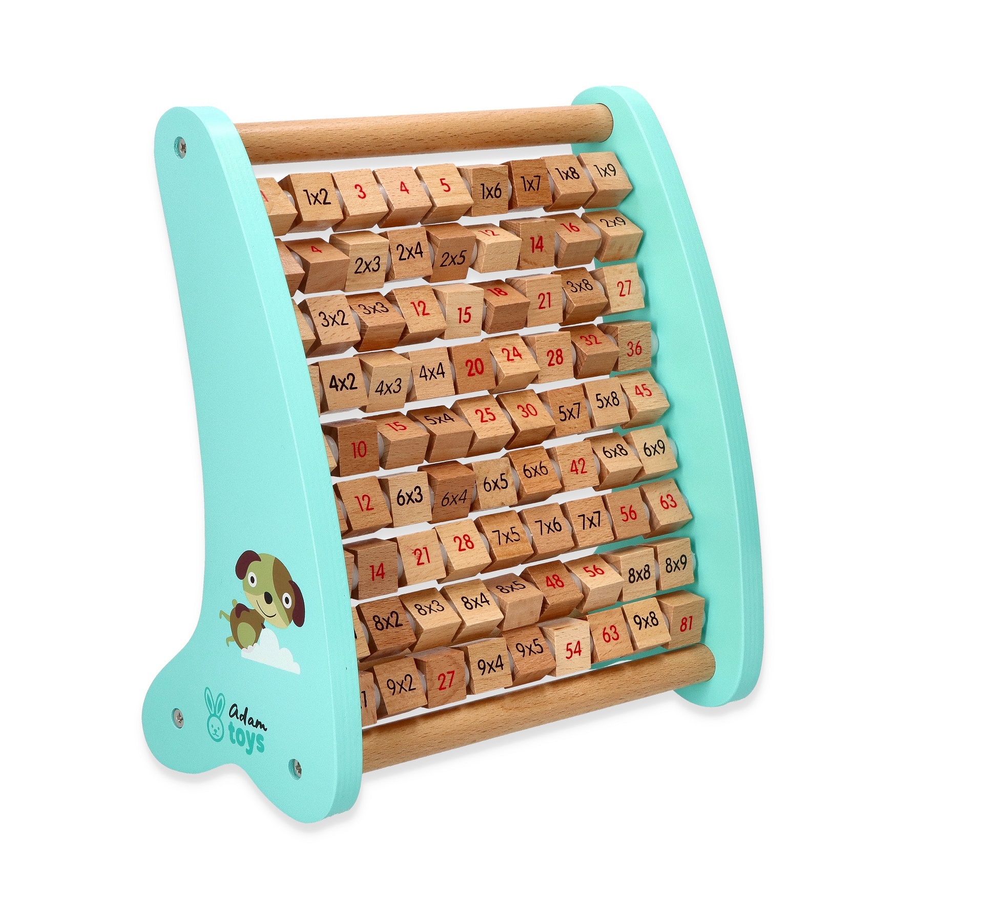 ZABAWKA DLA DZIECKA TABLICZKA MNOŻENIA DREWNIANA WCZESNA NAUKA DLA DZIECI