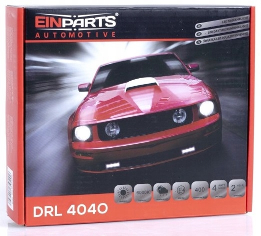 DRL LED 6000K 2x SWIATLA DZIENNE 12 5cm EINPARTS Lamp Type universal