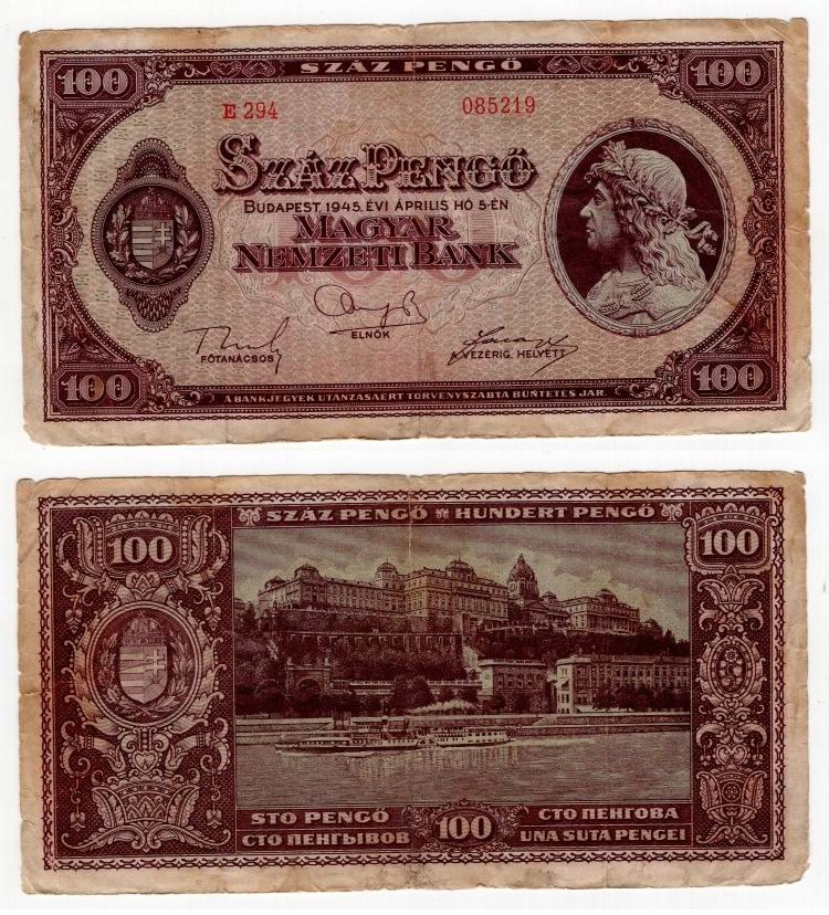 WĘGRY 1945 100 PENGO