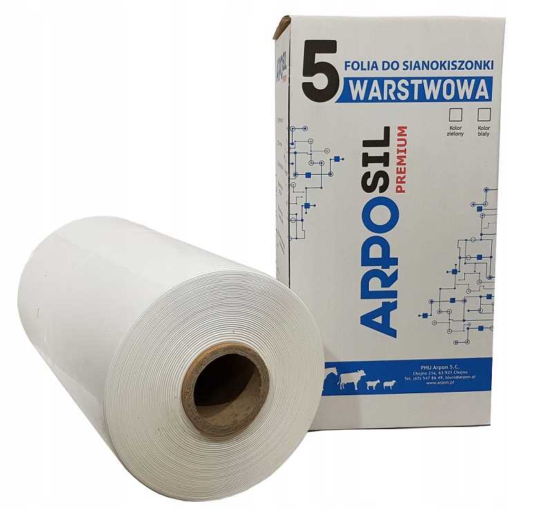 

Folia do sianokiszonki Arposil 500 biała 5 warstw