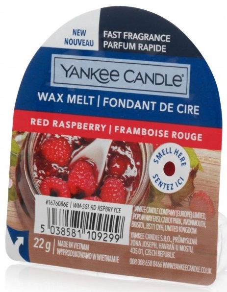 

Wosk zapachowy Yankee Red Raspberry Maliny