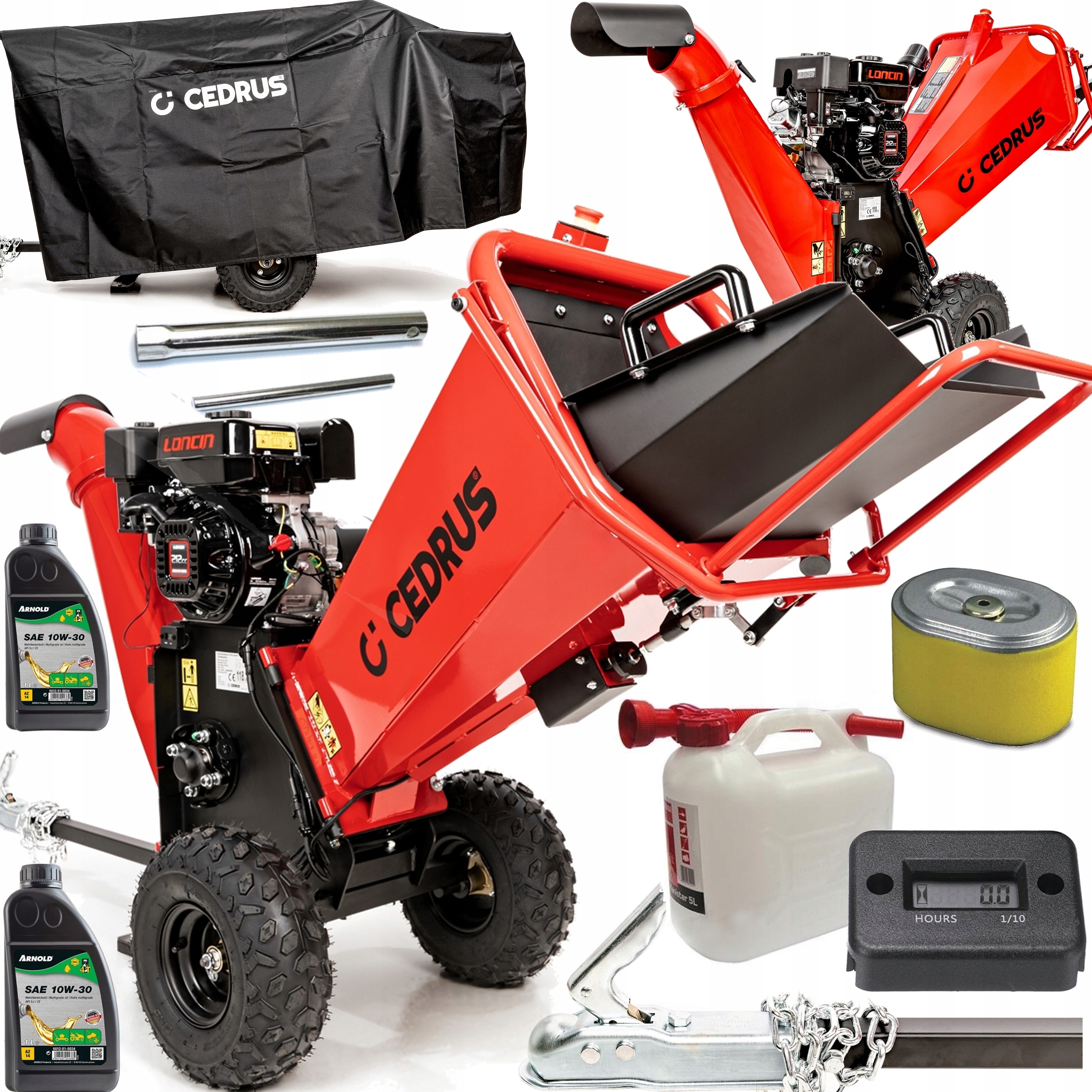 MOCNY Rozdrabniacz spalinowy Cedrus RB02 PRO 120mm