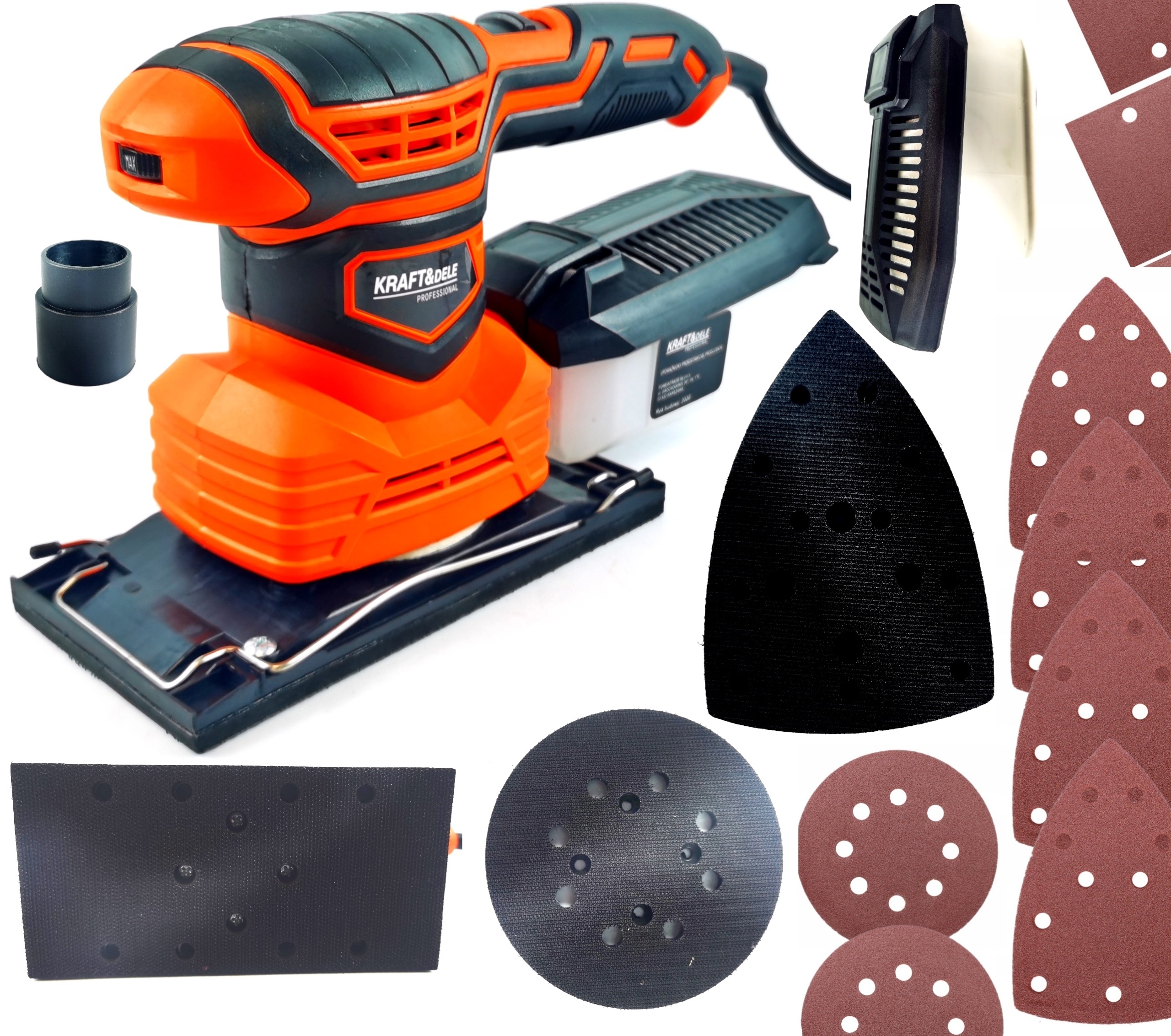 SZLIFIERKA OSCYLACYJNA DO GIPSU DREWNA MOCNA 1200W 4W1