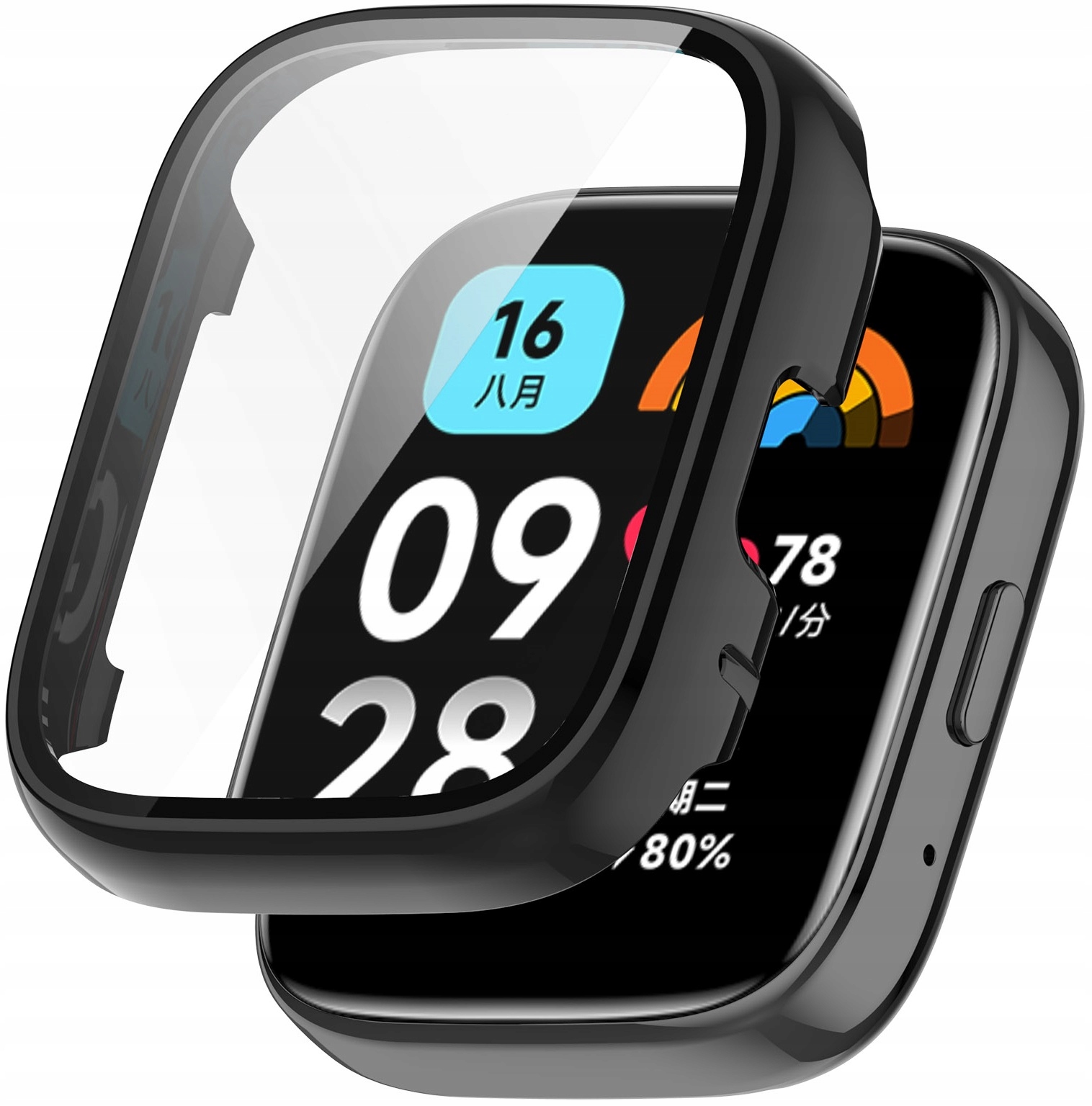 Etui Ochronne Szkło Hartowane 2w1 Do Xiaomi Redmi Watch 3 Active