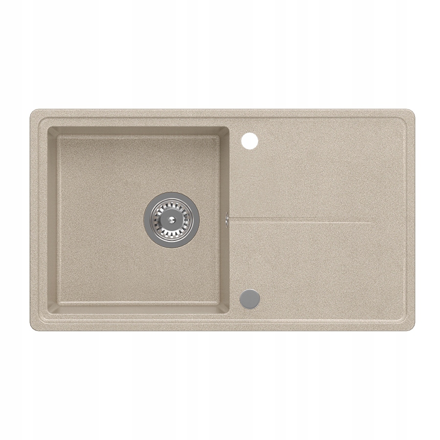Quadron Tony 111 Granitový drez 1-komorový 78x45x18,5 cm Béžový Sand
