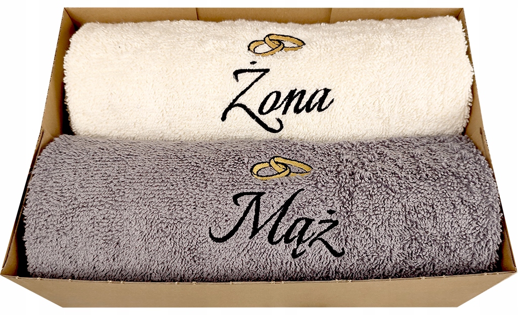 PREZENT ŚLUB JUBILEUSZ ROCZNICA KOMPLET RĘCZNIKÓW