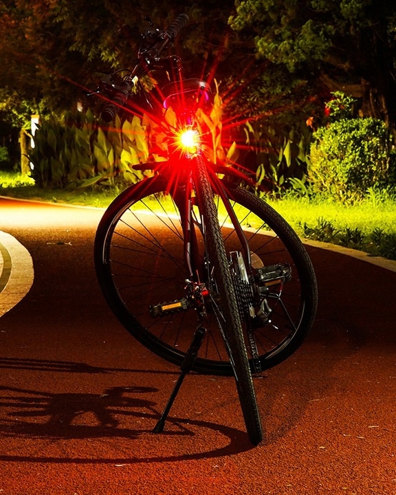 ROWEROWE OŚWIETLENIE LAMPKI ROWERU TYŁ 5 LED XY103 Model XC-286