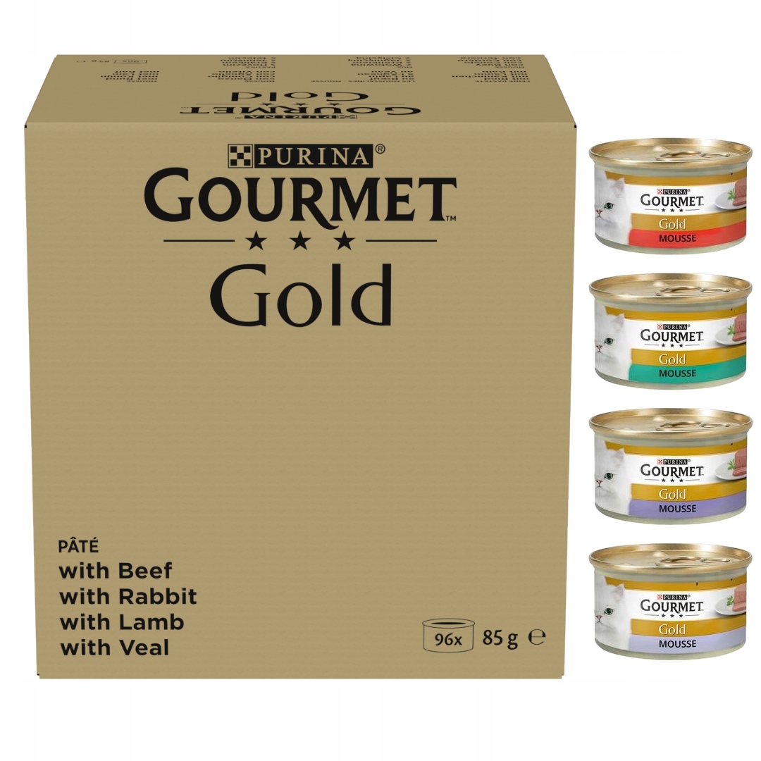 Purina Gourmet Gold 96x85g Mokra Karma dla Kota Mus Mix Smaków
