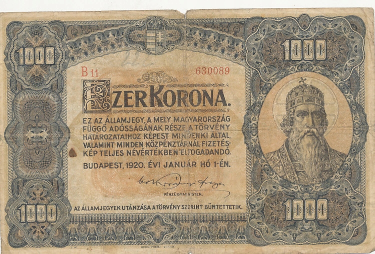 [MB31531] Węgry 1000 koron 1920