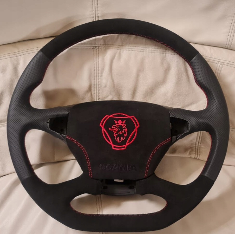 KIEROWNICA SCANIA R ŚCIĘTA OBSZYCIE TUNING