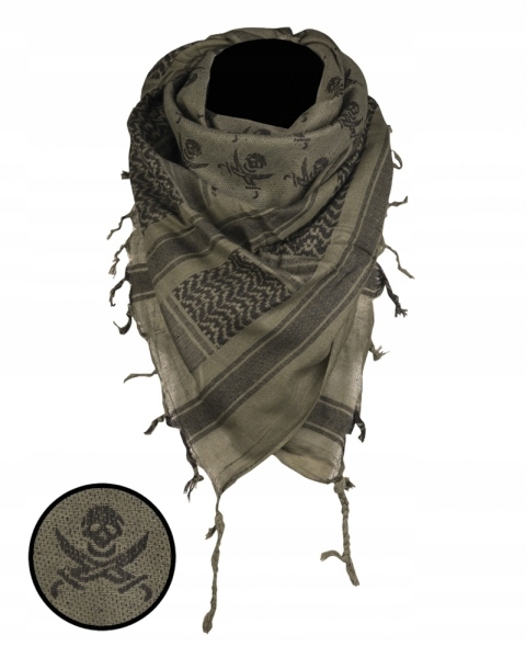 

Chusta Arafatka Shemagh Mil-Tec Skull Oliv/Czarna